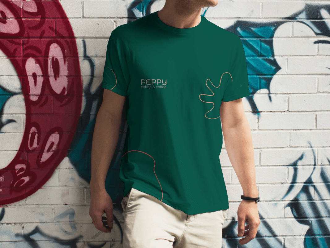 merch for peppy coffee shop
